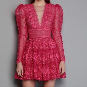 Bronx and Banco Megan Fuchsia Mini Dress